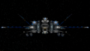 Retaliator IBlue Gold in space - Rear.png
