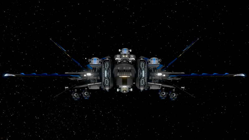 File:Retaliator IBlue Gold in space - Rear.png