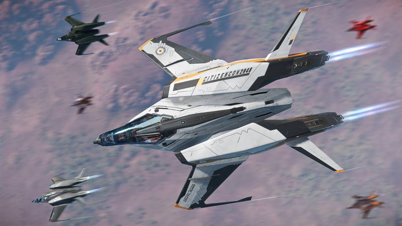 File:Mustang Alpha 'Vindicator' flying above world with other variants.jpg