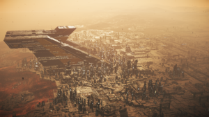 Aerial view of Lorville