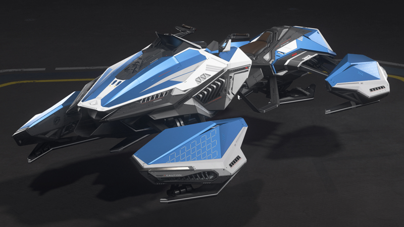 File:HoverQuad Slipstream - Landed in hangar - Isometric - Cut.png