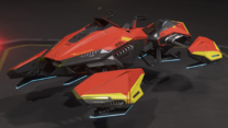 HoverQuad Lightspeed - Landed in hangar - Isometric - Cut.png