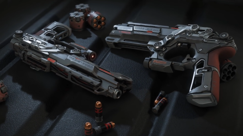 File:Coda pistols x2 lying on creat with mags and bullets.png