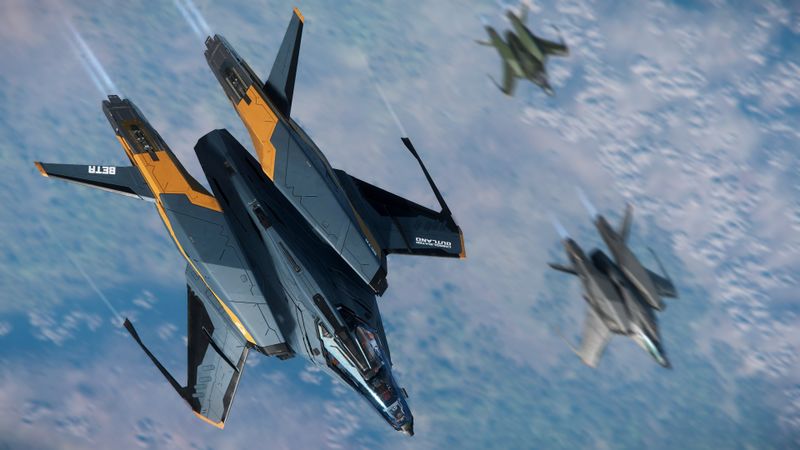 File:Mustang Beta flying over world with other Mustangs.jpg