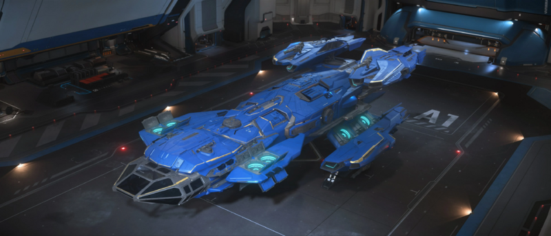 File:Constellation Invictus Blue and Gold - Landed in Hangar.png
