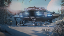 400i - landed in snow with cargo lift down - Rear.png