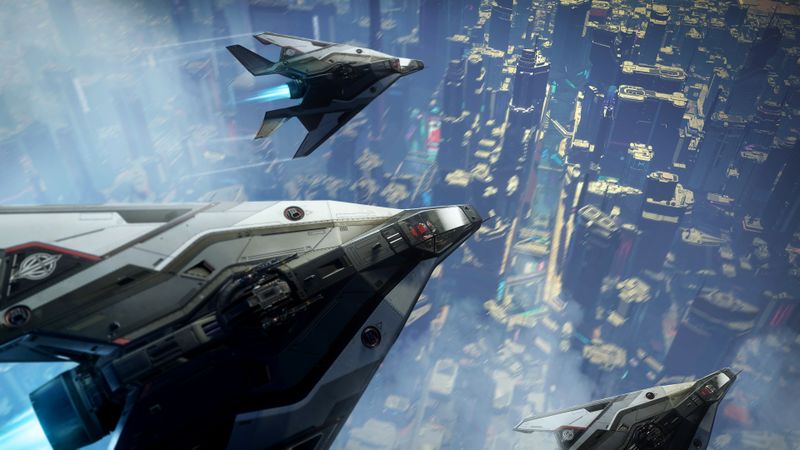 File:Arrow - Flying in formation over ArcCorp x3 - Above.jpg