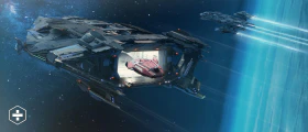 Galaxy with C8R leaving hangar.jpg